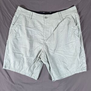 Marsh Wear Chino Shorts Men's Size 36 Teal Blue Mint Zip Pocket Outer Wear Hike